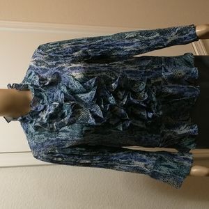 Sunny Leigh serpentine print blouse